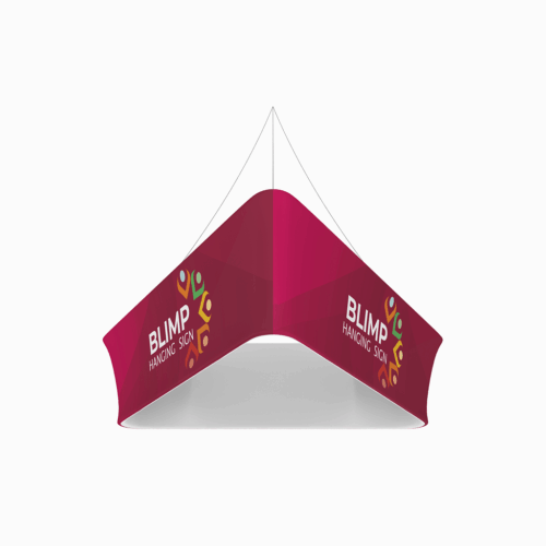 Trio Tapered Blimp - Hanging Banner System - Single-Sided - 10ft