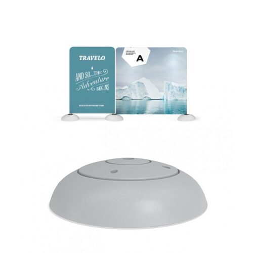 Feather Flag Accessories - Round Water Bubble Base - Half Graphic
