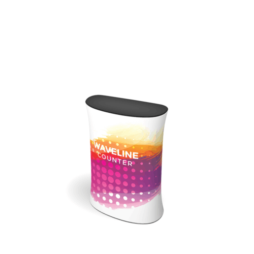 39" WaveLine® Counter S - Flat-Pack Display Counter - 970x700x330mm