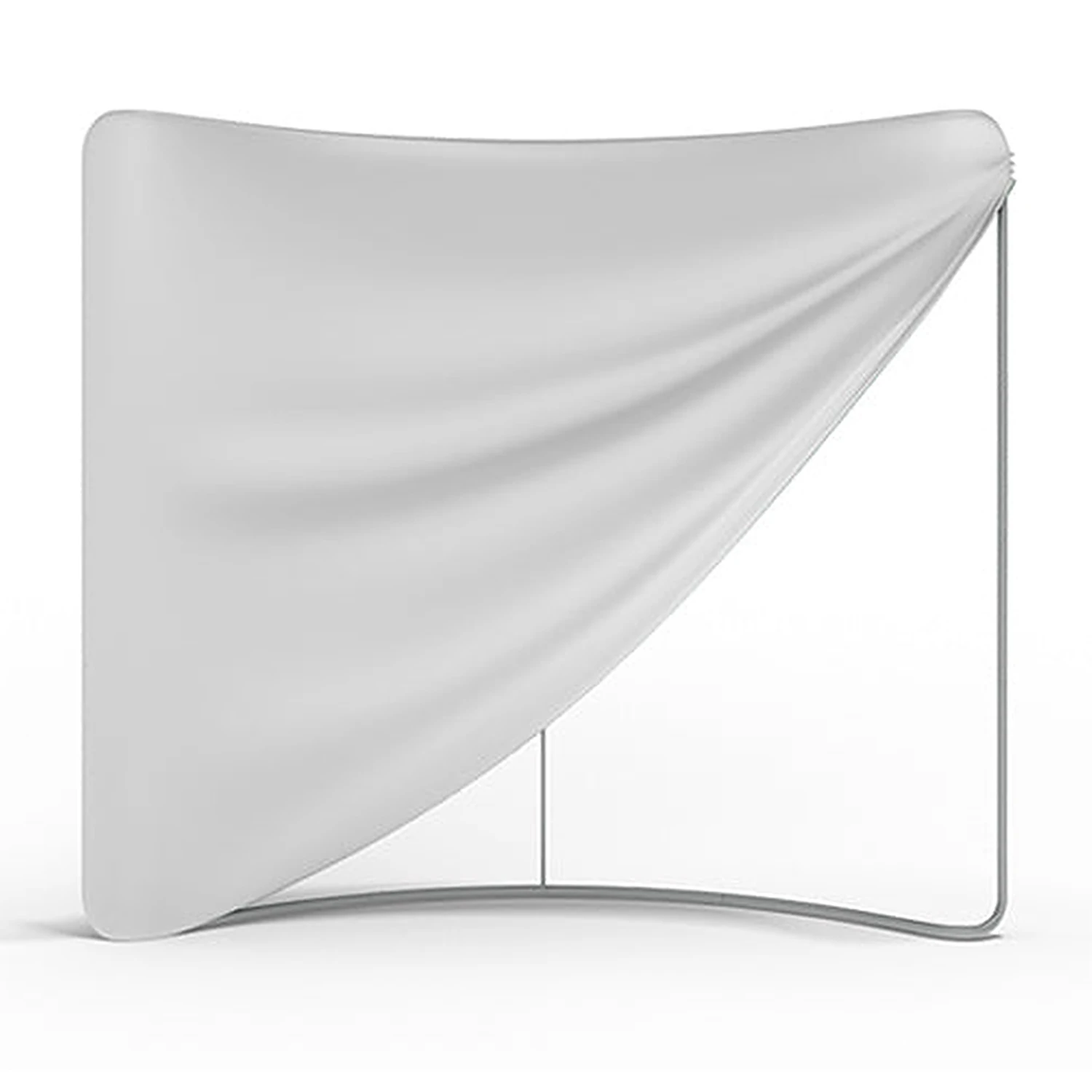 WaveLine Display fabric graphic fitted over the frame