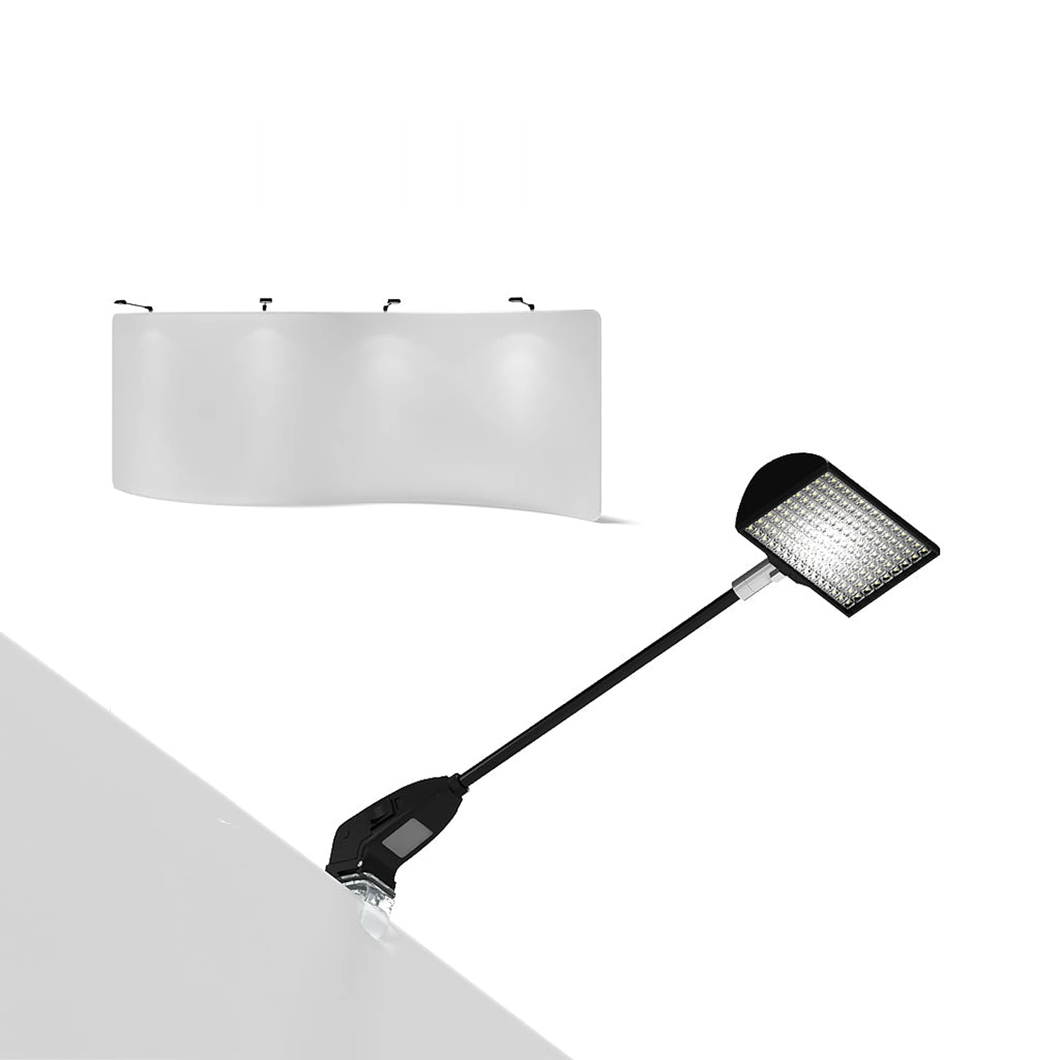 WaveLine Display LED arm light with clamp