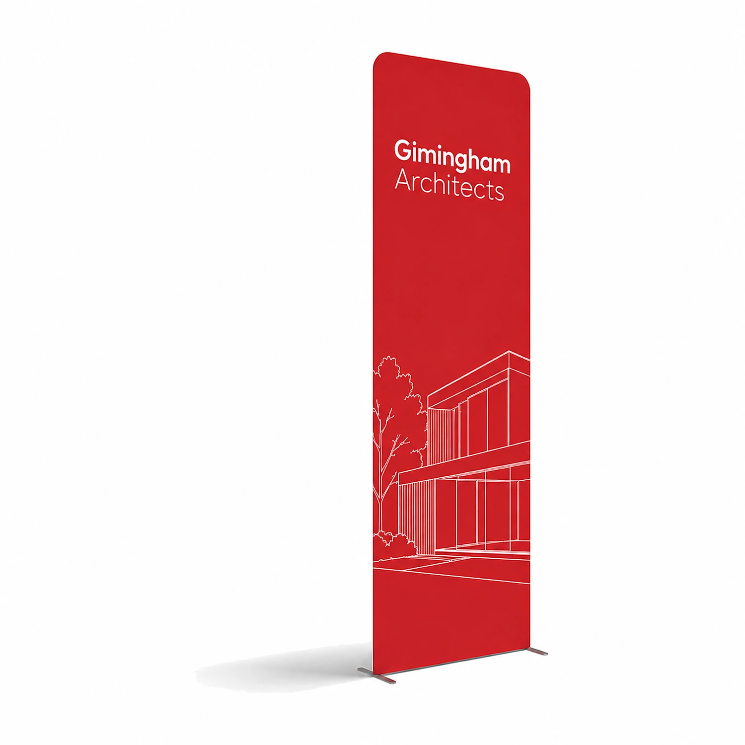 WaveLine® Display Wall H - Hardware with Double-Sided Print, shown with example artwork