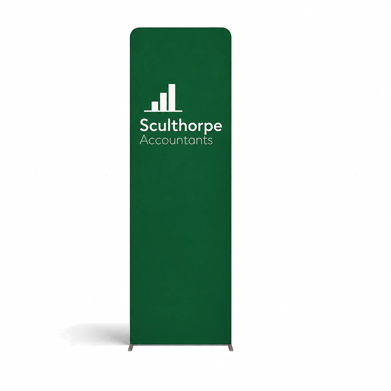 WaveLine® Display Wall H - Hardware with Double-Sided Print, shown with example artwork
