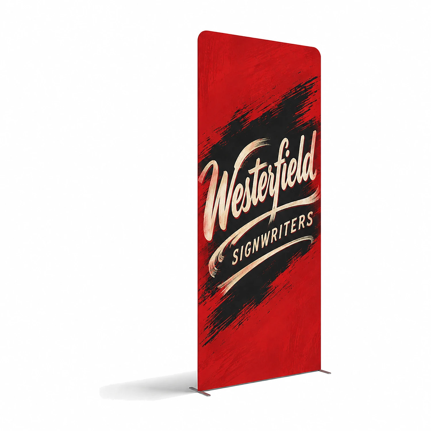 WaveLine® Display Wall I - Hardware with Double-Sided Print, shown with example artwork