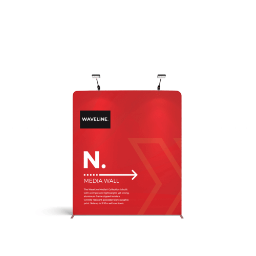 WaveLine® Display Wall N - Hardware with Double-Sided Print