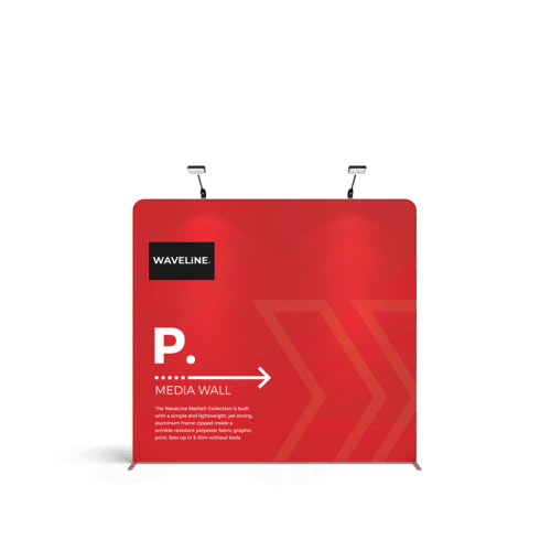 WaveLine® Display Wall P - Hardware with Double-Sided Print