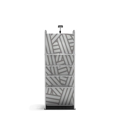 WaveLine Merchandiser - 2 Shelves Inc - Double-Graphic - 36 x 89"