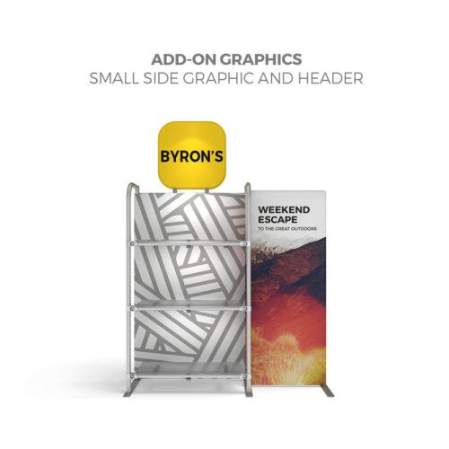 WaveLine® Merchandiser - Header - Hardware with Double-Sided Print