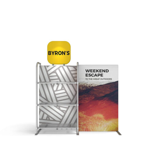 WaveLine® Merchandiser Kit S02 - White Base - Single-Sided Graphic