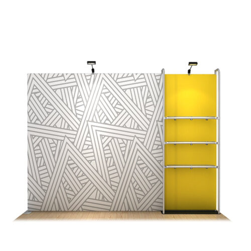 WaveLine® Merchandiser Kit 17 - White Base - Single-Sided Graphic