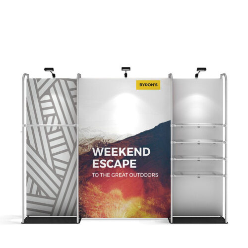 WaveLine® Merchandiser Kit 01 - Black Base - Double-Sided Graphic