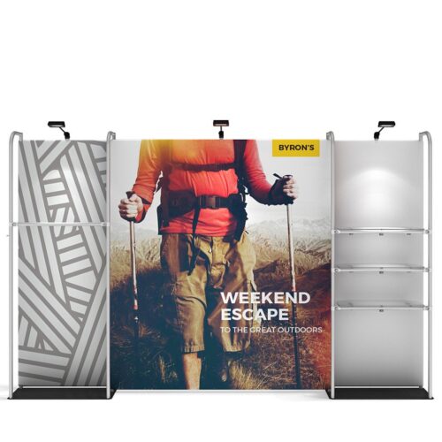 WaveLine® Merchandiser Kit 02 - White Base - Single-Sided Graphic