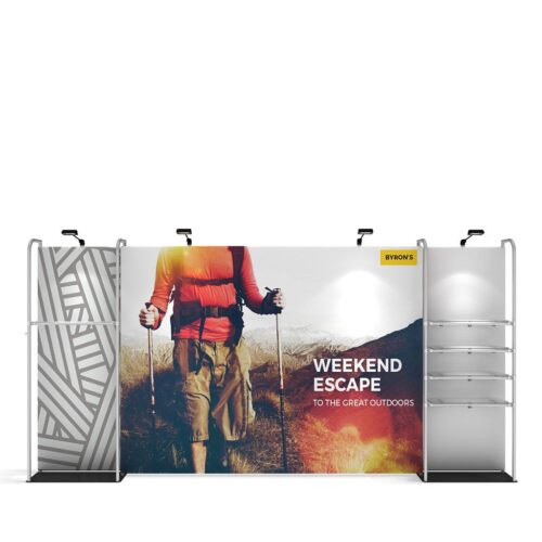 WaveLine® Merchandiser Kit 03 - Black Base - Single-Sided Graphic