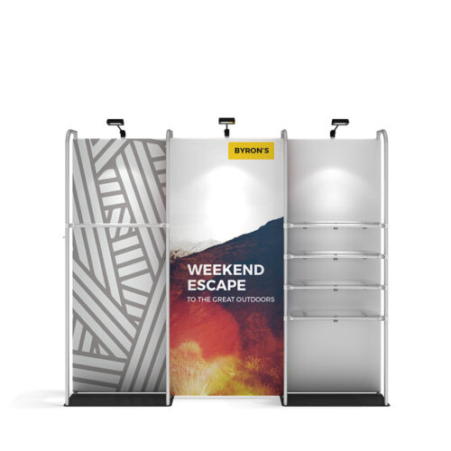 WaveLine® Merchandiser Kit 00 - White Base - Double-Sided Graphic