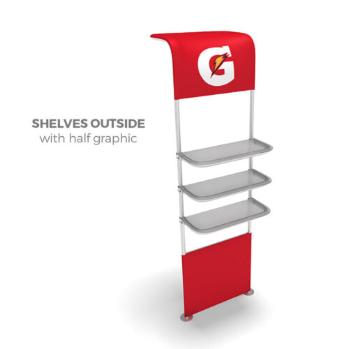 WaveLine® Accessories - Waterfall Plexiglass Shelf - 36" x 12" - Clear
