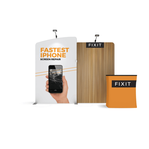 WaveLine Media® WLMEA1 Tension Fabric Display Kit 02 - Double-Sided