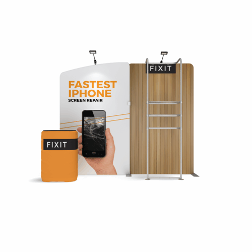 WaveLine Media® WLMEA1 Tension Fabric Display Kit 03 - Double-Sided