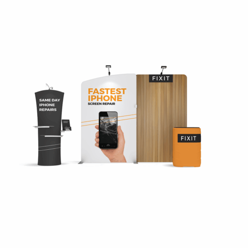 WaveLine Media® WLMEA1 Tension Fabric Display Kit 04 - Double-Sided