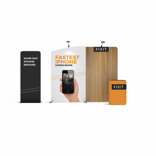 WaveLine Media® WLMEA1 Tension Fabric Display Kit 05 - Double-Sided
