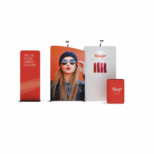 WaveLine Media® WLMEA2 Tension Fabric Display Kit 05 - Double-Sided