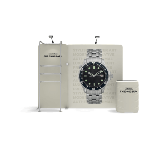 WaveLine Media® WLMDN Tension Fabric Display Kit 03 - Double-Sided