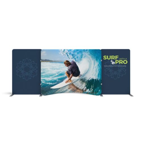 WaveLine Media® WLME10CE Tension Fabric Display Kit 01 - Double-Sided