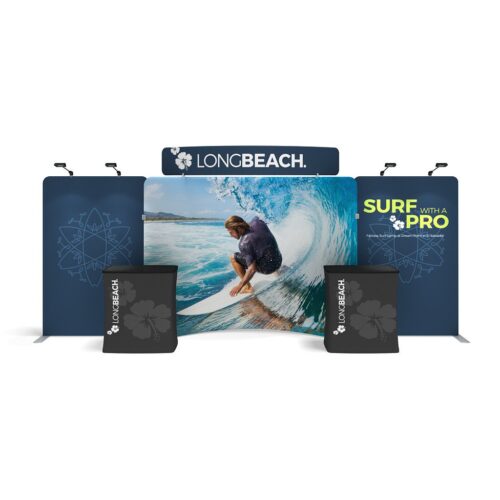 WaveLine Media® WLME10CE Tension Fabric Display Kit 02 - Double-Sided