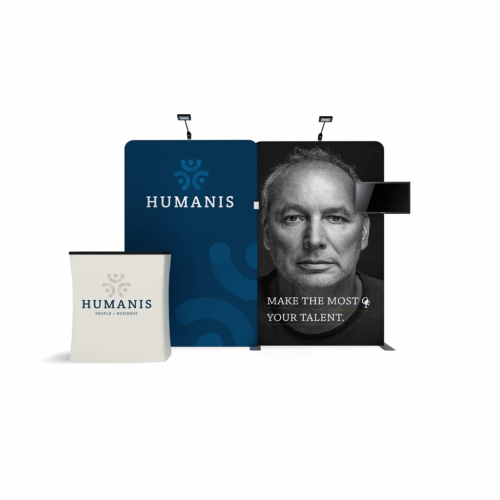 WaveLine Media® WLMEE Tension Fabric Display Kit 02 - Double-Sided