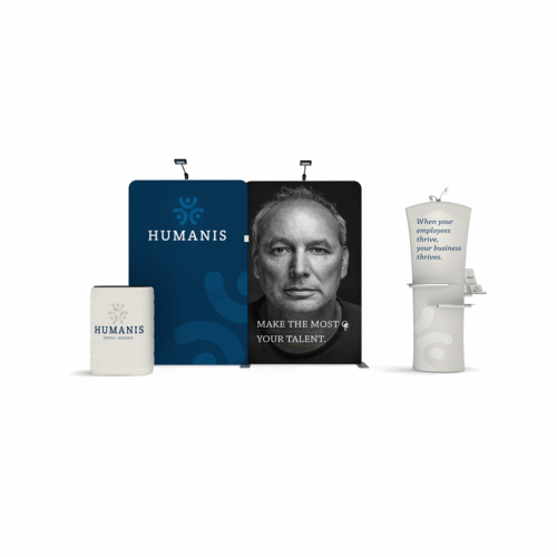 WaveLine Media® WLMEE Tension Fabric Display Kit 04 - Double-Sided