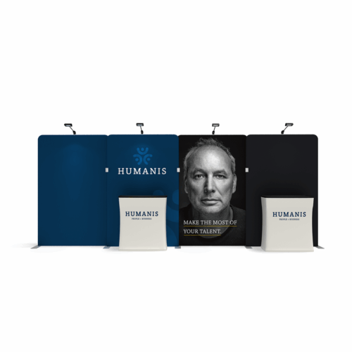 WaveLine Media® WLMEEEE Tension Fabric Display Kit 02 - Double-Sided