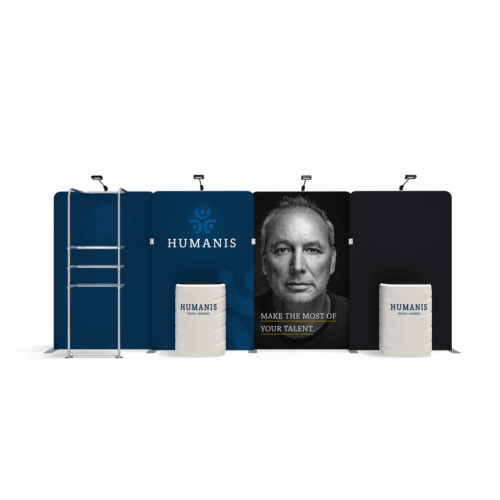 WaveLine Media® WLMEEEE Tension Fabric Display Kit 03 - Double-Sided