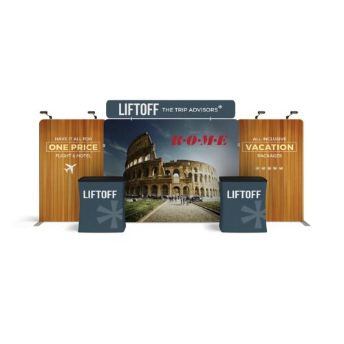 WaveLine Media® WLMEFE Tension Fabric Display Kit 02 - Double-Sided