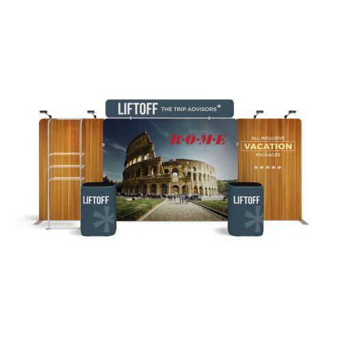 WaveLine Media® WLMEFE Tension Fabric Display Kit 03 - Double-Sided