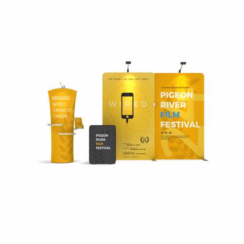 WaveLine Media® WLMKK Tension Fabric Display Kit 04 - Double-Sided