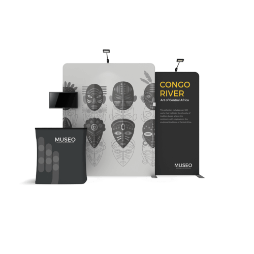 WaveLine Media® WLMMD Tension Fabric Display Kit 02 - Double-Sided