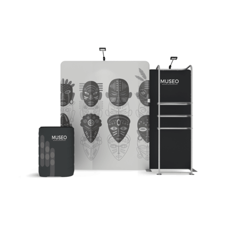 WaveLine Media® WLMMD Tension Fabric Display Kit 03 - Double-Sided