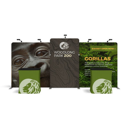 WaveLine Media® WLMNKN Tension Fabric Display Kit 02 - Double-Sided