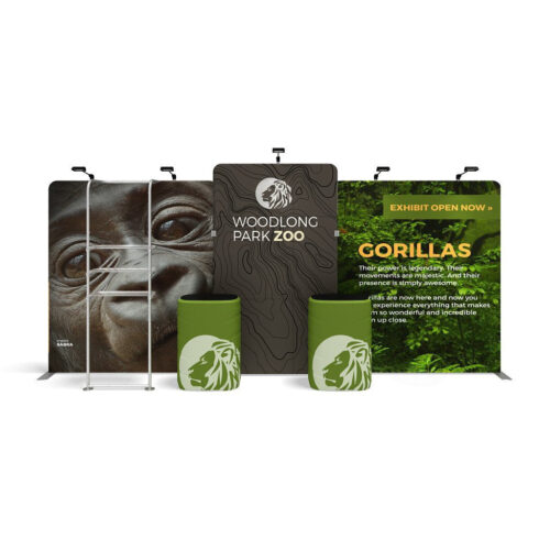 WaveLine Media® WLMNKN Tension Fabric Display Kit 03 - Double-Sided