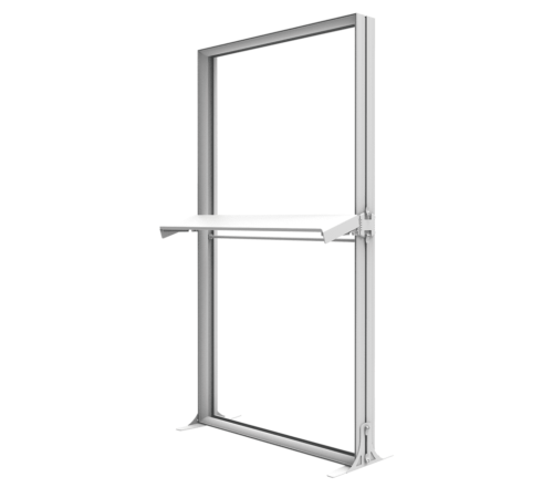Single Sided Shelf with Fixings - Lightweight and Tool-Free
