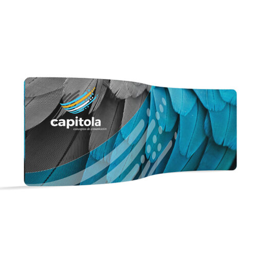 WaveLine® Display - Serpentine - 20ft S-Curve Frame - Double-Sided
