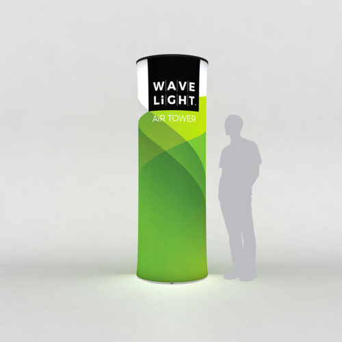 WaveLight® Air Inflatable Backlit Circular Tower - 800 x 800 x 2280 mm