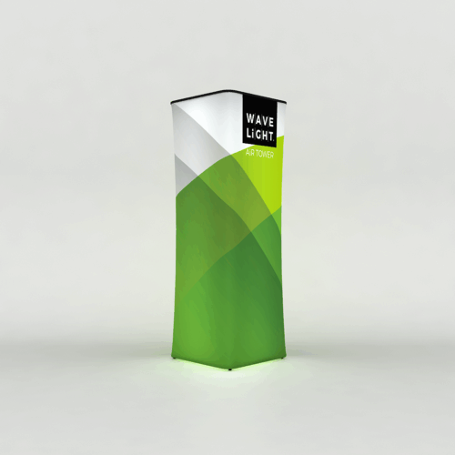 WaveLight® Air Inflatable Backlit Square Tower - 800 x 800 x 2280 mm