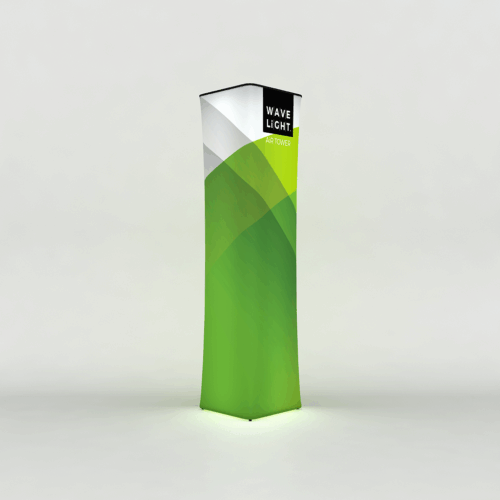 WaveLight® Air Inflatable Backlit Square Tower - 800 x 800 x 3200 mm