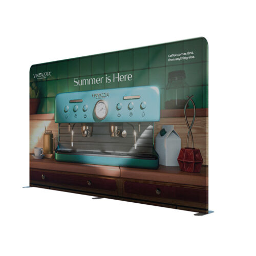 Soft Touch Straight Fabric Display - 4000m - Single-Sided Print