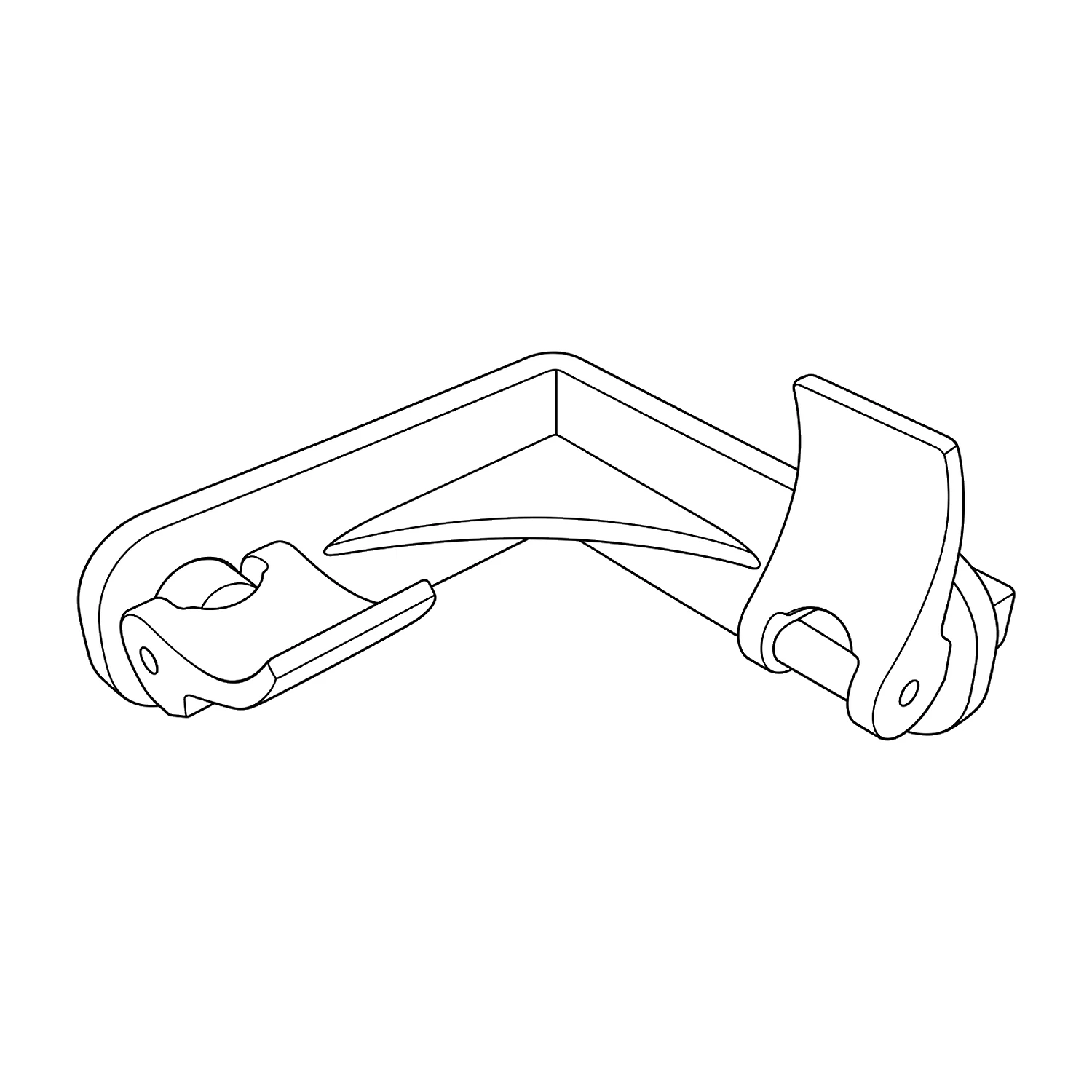 90 degree corner connector line drawing