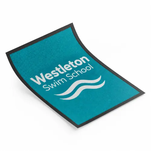 Jet Print Light Mat w/ Nitrile Rubber Backing - 85cm x 150cm x 7mm H, shown with example artwork