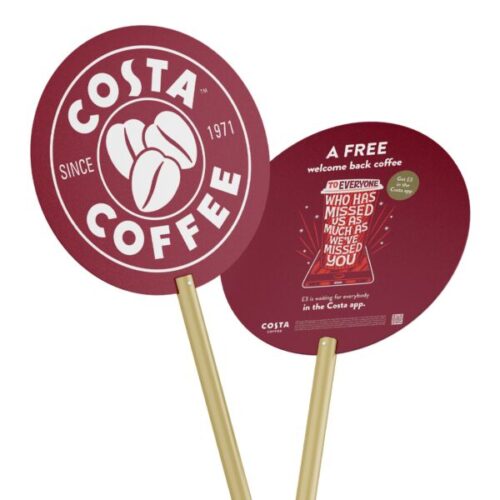 Lollipop Sign - Wooden Pole - 300mm Dia x 2m Height - Double-Sided