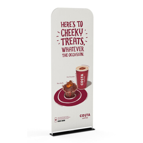 Soft Touch Straight Fabric Banner - 800mm - Single-Sided Print