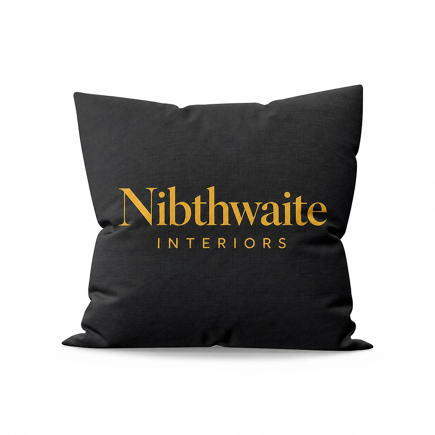 Outdoor Printed Cushion - 400mm x 400mm, shown with example artwork