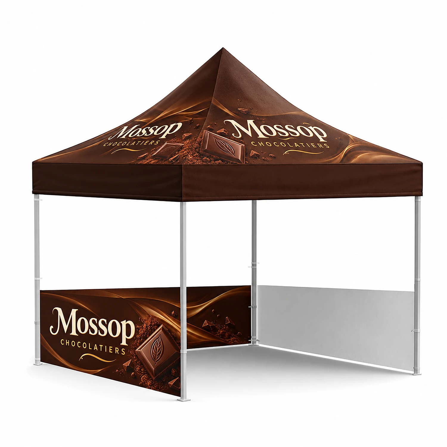 The Imperial Gazebo - Double-Sided Printed Walls - 3m x 6m, shown with example artwork
